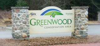 a pylon sign to identify greenwoods conservation area