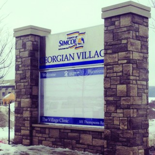 Georgian Village Pylon Sign