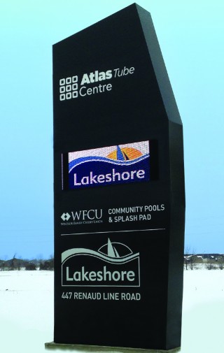 Lakeshore's Atlas Tube Centre Pylon Sign