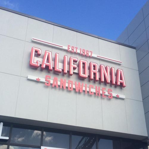 California Sandwiches Channel Letters